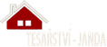 Tesařství Janda, logo se siluetou domu s&nbsp;krovem