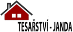 Tesařství Janda, logo se siluetou domu s krovem
